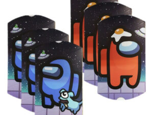 Pack 6 Uds Cajas Para Dulces / Cotillón / Motivo Among Us