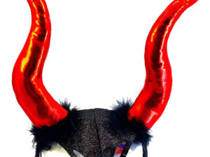 Cintillo Malefica / Motivo Halloween / Cuernos Rojos