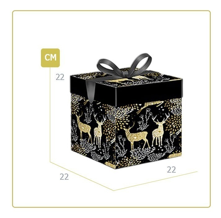 Caja Para Regalo Con Motivo ( Navidad ) M-22 - Imagen 2