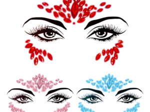 Pack 3 Face Sticker / Brillos /cara Cuerpo/ Piedras Tatoo