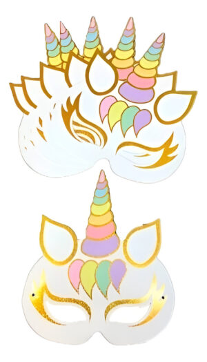 Mascaras Antifaz Para Fiesta Motivo Unicornio
