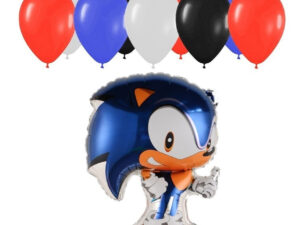 Set Globos Decoración 10 Uds Personaje Sonic