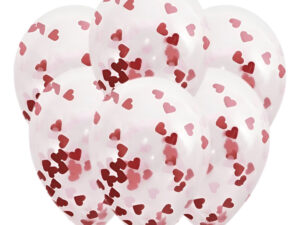 Pack 6 Uds Globos De Látex Con Relleno De Confeti