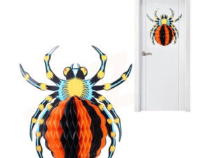 Adorno Para Decoración De Puerta Halloween Silueta Araña