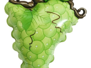 Globo Metálico Con Forma De Fruta Uva