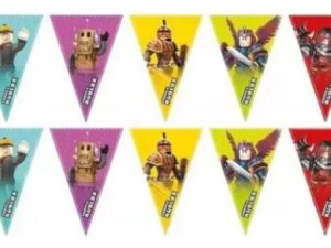 Guirnalda Decoración Fiesta Triángulos / Motivo Roblox