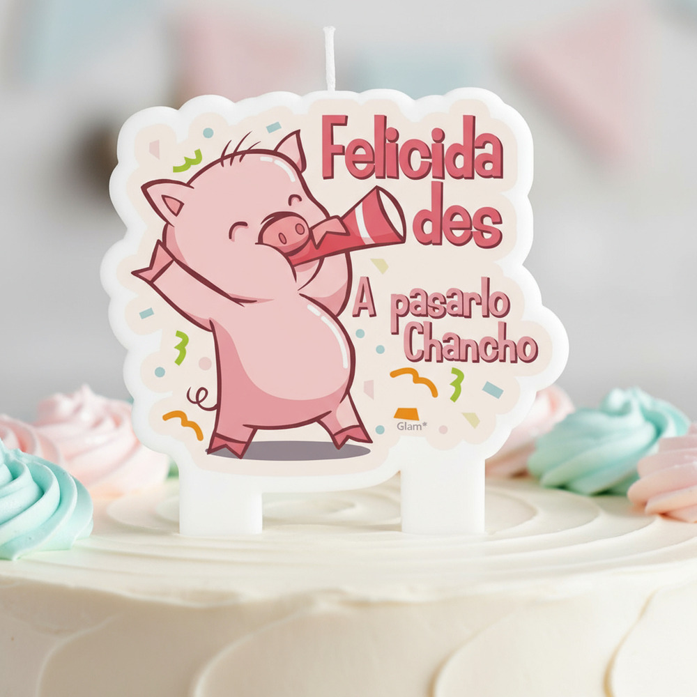 Vela A Pasarla Chancho! Para Cumpleaños - Imagen 5