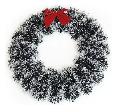 Decoración Navidad Para Puerta Corona 28cm - Imagen 2