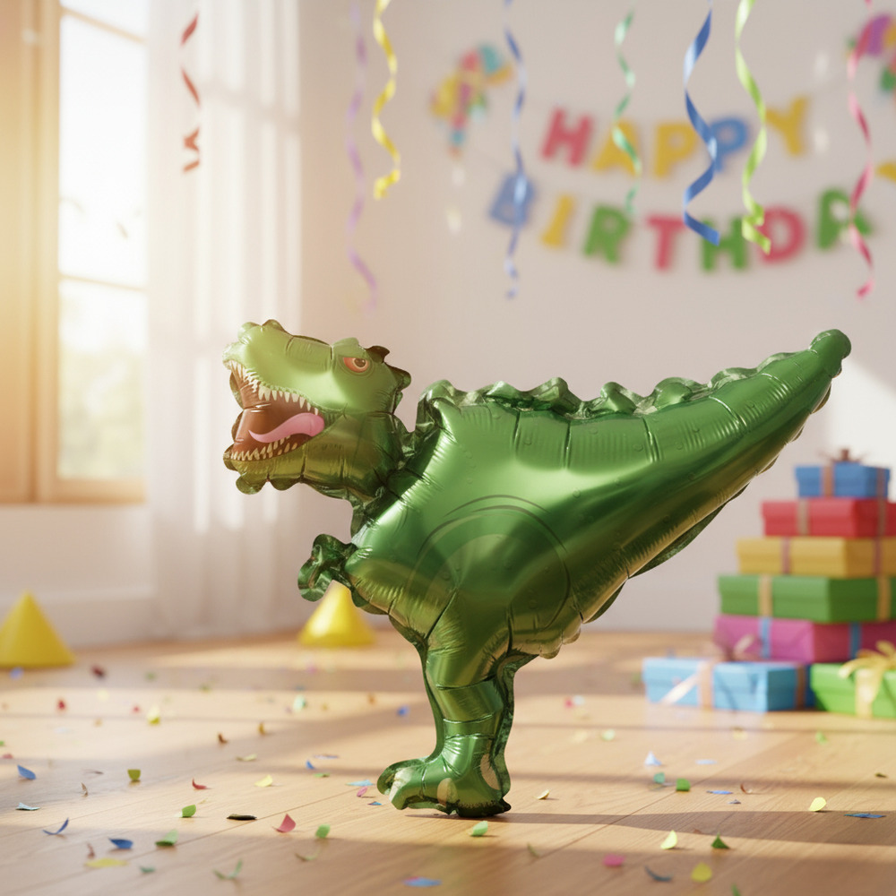 Globo Metálico / Globo Grande / Figura Grande De Dinosaurio - Imagen 2