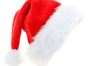 Gorro Pascuero Navideño De Santa Claus Borde Peludo