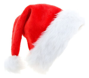 Gorro Pascuero Navideño De Santa Claus Borde Peludo