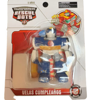 Vela Decoración Torta Rescue Bots Figura 3d