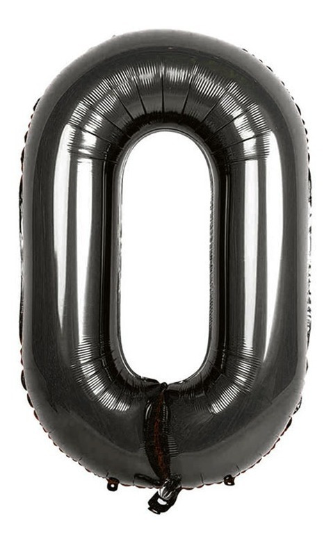 Globo En Forma De Numero - Altura - 76 Cm / Negro - Imagen 10