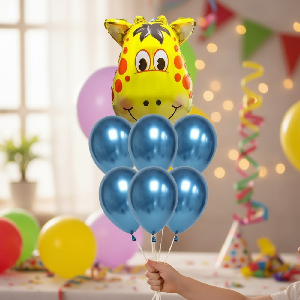 Set De Globos Decoración 7 Uds Personajes Animales - Imagen 6