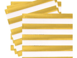 Servilletas De Papel Para Decoración Diseño Rayas Gold