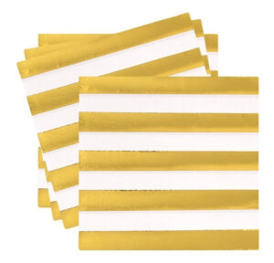 Servilletas De Papel Para Decoración Diseño Rayas Gold