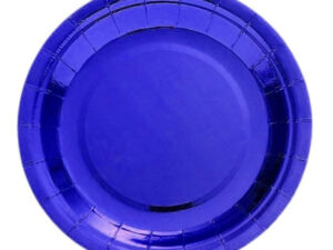 Pack 6 Uds Plato Grande Cartón / Diseño Color Metalizado