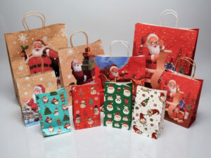 Bolsas Navideñas (pack 10) Para Regalos, Variedades Premium.