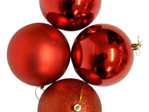 Adorno Arbol De Navidad Esferas Diseños 8cm Pack 6 Unidades