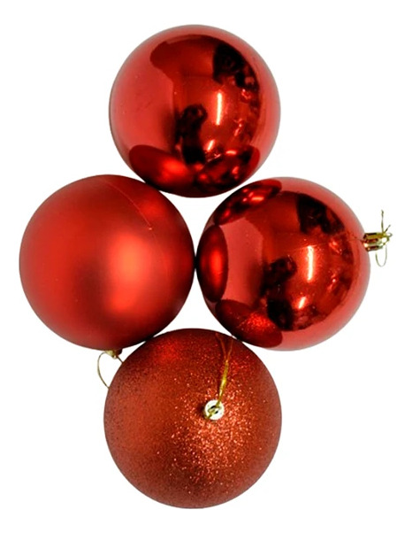 Adorno Arbol De Navidad Esferas Diseños 8cm Pack 6 Unidades