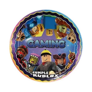 Pack 6 Uds Plato Pequeño Cartón / Diseño Roblox