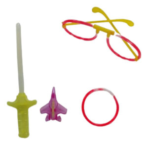 Pack Varita - Avión - Pulsera - Gafa / Fiesta / Flúor