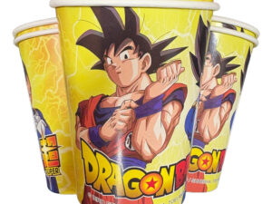 Pack 6 Uds Vaso De Cartón Con Diseño Dragon Ball