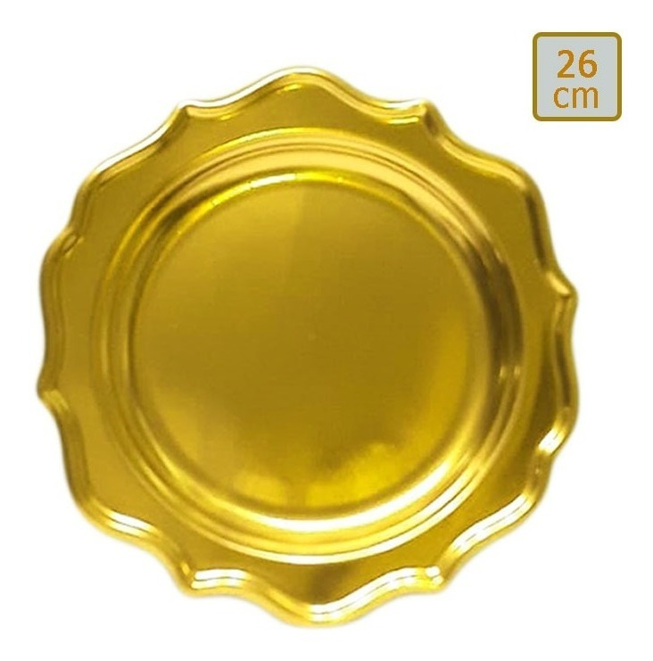 Pack 3 Uds Plato Grande / Diseño Bordes Con Siluetas - Imagen 5