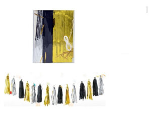 Guirnalda Decorativas Con Borlas / Flecos / 3 Colores