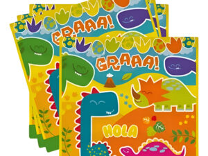 Servilletas De Papel Para Decoración Motivo ( Dinosaurios )