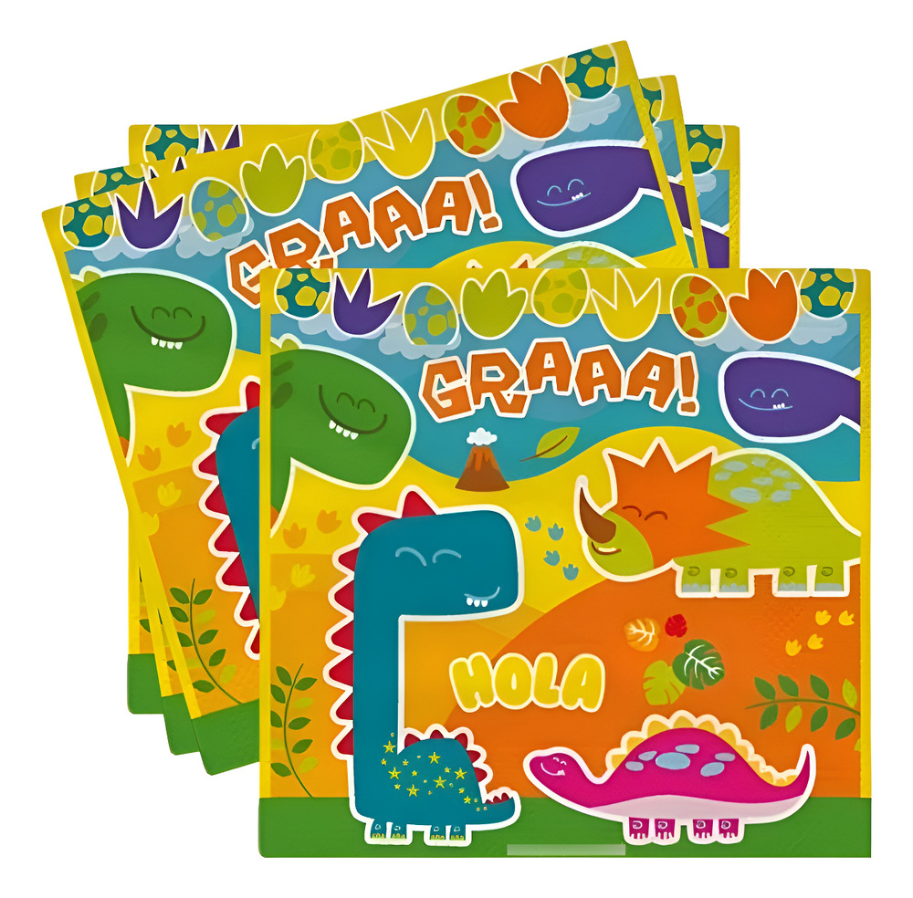 Servilletas De Papel Para Decoración Motivo ( Dinosaurios )