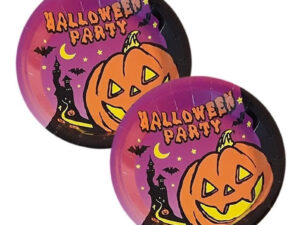 Pack 6 Uds Plato Pequeño Cartón / Diseño Halloween