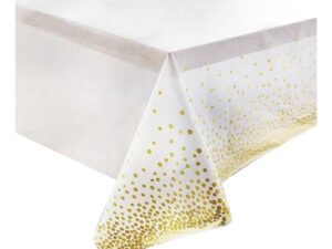 Mantel Plástico Para Decoración De Mesa Rectangular Blanco