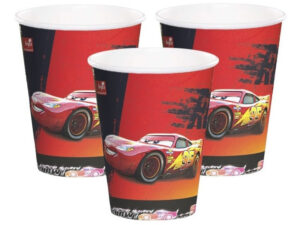 Pack 6 Uds Vaso De Cartón Con Diseño Cars