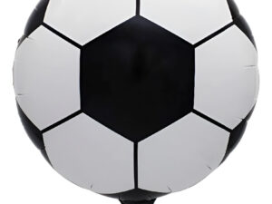 Globo Metálico Silueta Pelota Futbol