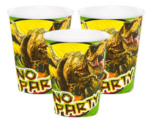 Pack 6 Uds Vaso De Cartón Con Diseño Dinosaurio Rex