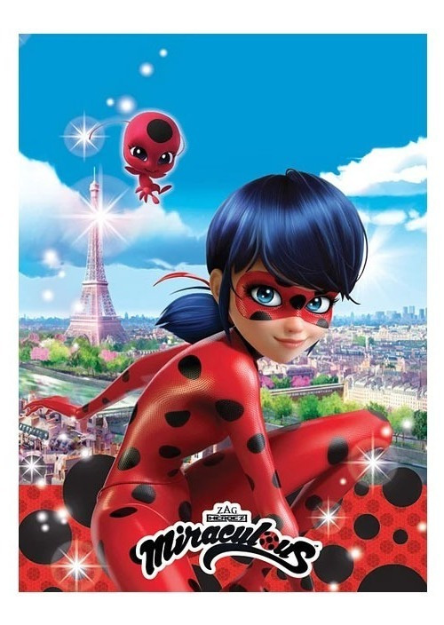 Mantel Plástico Decoración Rectangular Miraculous Ladybug