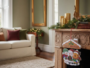 Adorno Para Decoración / Muro / Puerta / Motivo Navidad