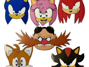 Mascaras Antifaz Para Fiesta Motivo Sonic