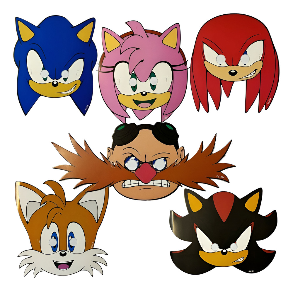 Mascaras Antifaz Para Fiesta Motivo Sonic