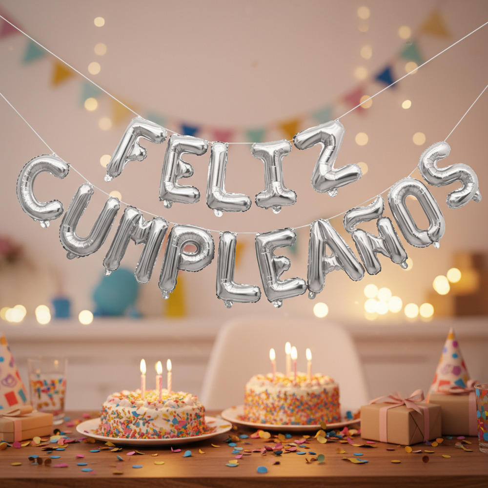 Set De Globos Decoración 15 Uds (feliz Cumpleaños) - Imagen 13