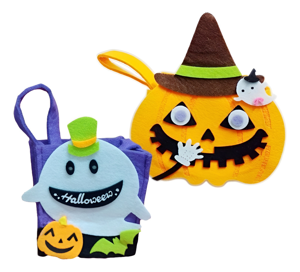 Pack 2 Uds Bolsa Para Dulces Motivo Halloween