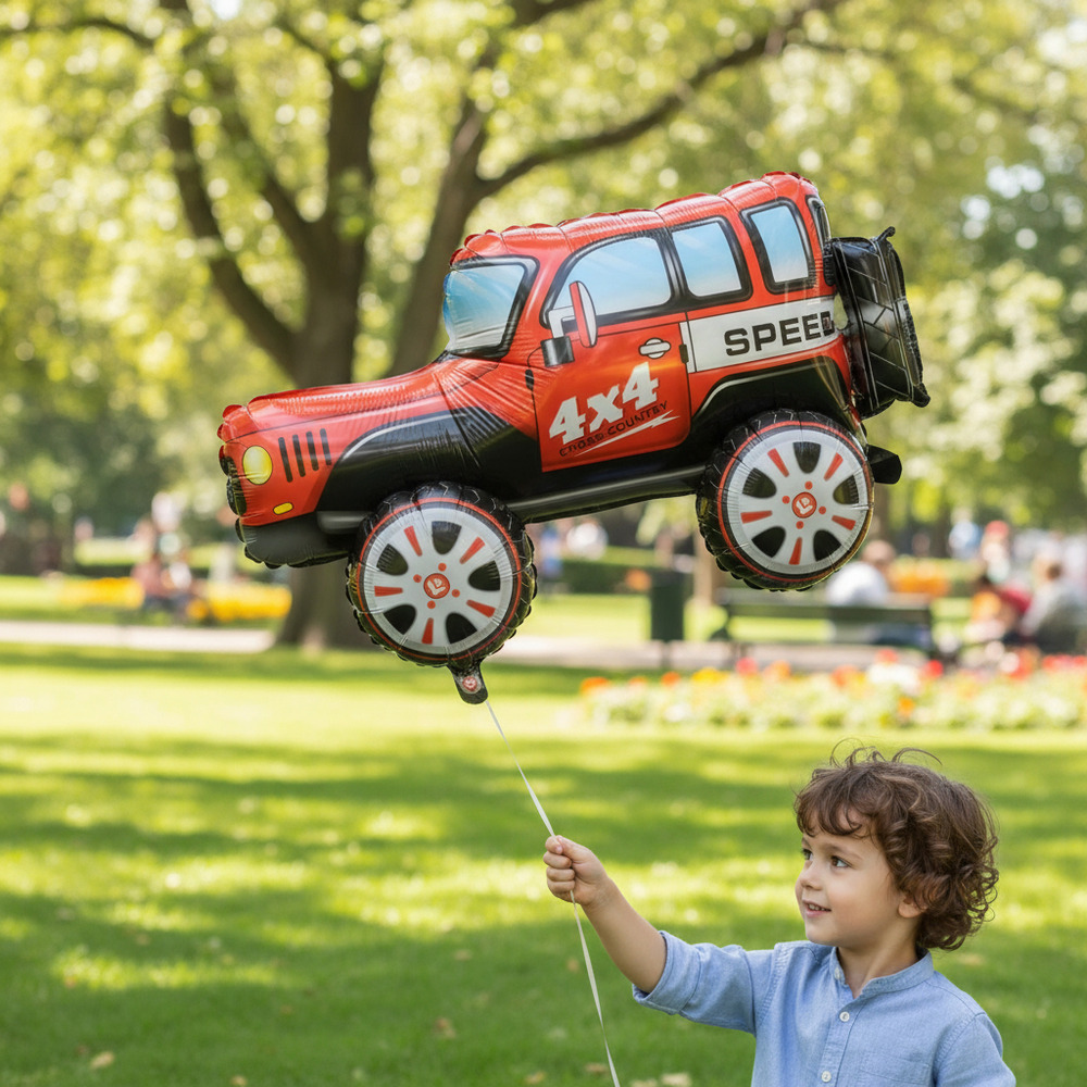 Globo Metálico 3d Figura Automóvil - Imagen 16