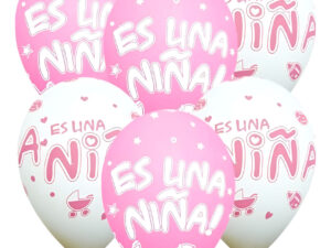 Pack 6 Uds Globos De Látex / Es Una Niña / Es Un Niño / Baby