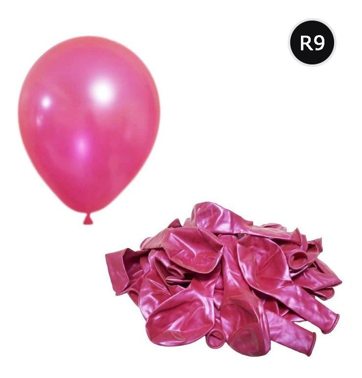 Pack 25 Uds Globos Decorativos De Látex Metálicos R9 - Imagen 3