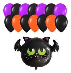 Set De Globos Decoración 15 Uds Motivo Halloween