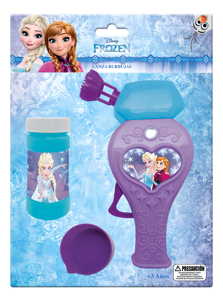 Lanza Burbujas Frozen Disney Pronobel Color Celeste