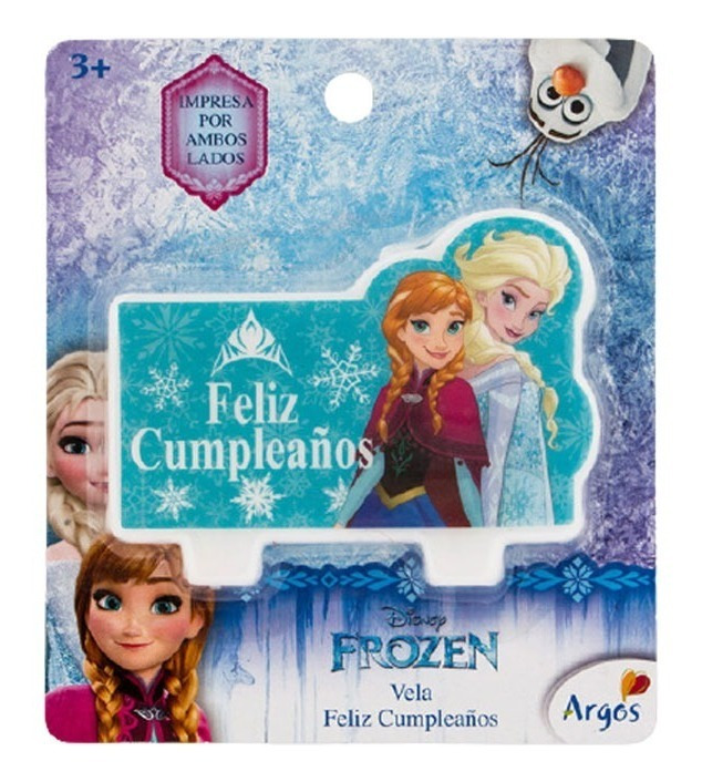 Vela Para Decoración De Torta Con Motivo Frozen 2 D