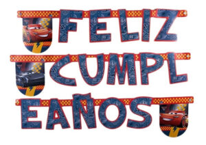 Guirnalda Para Decoración Frase Feliz Cumpleaños Cars