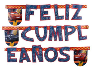 Guirnalda Para Decoración Frase Feliz Cumpleaños Cars